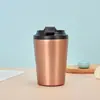 304 Tampa Flip Aço Inoxidável Caneca de Café Simples Camada Dupla Vácuo Garrafa Térmica Caneca de Carro Portátil Marca de Beber Direto Copo de Carro