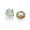 Bolsa de Polvo de Diamante para Uñas Verde Explosivo Punta Redonda Concha de Mariposa Forma Especial Recubrimiento de Lujo K9 Lote Completo Joyería de Uñas Diamante