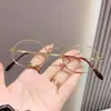 Óculos para Míope Estilo Nerd Celebridade da Internet, Armações de Óculos da Moda Sem Grau, Armações de Óculos Populares para Transmissão ao Vivo, Óculos para Míope no Atacado para Tiktok