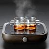 Vidro transparente simples Xícara de chá pequena Copo de chá alto borossilicato de vidro Kung Fu Tea Set Xícara de chá Household Straight Glass Tea Cup