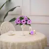 Flor de Rosa Artificial de Gran Venta Transfronteriza Columna Romana Decoración de Mesa de Hotel Arreglo Floral Fiesta de Cumpleaños Boda Guía de Camino Flores Artificiales