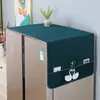 Cubierta superior a prueba de polvo para refrigerador para uso doméstico, adecuada para puertas simples y dobles, cubierta a prueba de polvo que se puede guardar, cubierta para lavadora, protectora y antideslizante
