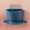 Venta caliente estante de almacenamiento portadental sin perforaciones para colgar en la pared del baño estante para cepillo de dientes estante para cepillo de lavado de cara venta directa de fábrica