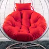 Cojín Grueso para Cesta Colgante, Cojín para Silla Colgante Tipo Nido de Pájaro de Ratán, Cojín Individual para Silla Colgante, Cojín Redondo para Mecedora Extraíble y Lavable