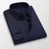 Camisa Blanca de Manga Larga con Bolsillo para Verano para Hombre, Delgada, Profesional de Negocios, Vestir, Manga Larga, Moderna, Nueva Camisa 2025