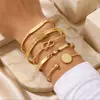 Pulseira aberta de padrão diamante exagerada personalidade borda a borda Oriente Médio mais vendida conjunto joias femininas metal vintage atacado