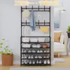 Gabinete para Zapatos de Almacenamiento para el Hogar Más Vendido Transfronterizo, Estante de Almacenamiento de Pie Integrado, Fábrica de Percheros para Sala de Estar y Dormitorio
