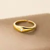Anillo de Plata de Ley S925 Estilo Antiguo Medio Incrustado de Diamantes Estrella de Ocho Puntas Estilo Dulce ins Exquisito Anillo de Estrella de Diamante Único R02793