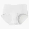 Roupa Íntima Sem Costura Anti-Atrito para Mulheres, Cintura Média, Aderente ao Corpo, Antibacteriana 7A, Cueca Triângulo Respirável Invisível