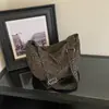 Shuai Mijia 2026 Nova Bolsa Tote Estampa de Leopardo Bolsa de Ombro Único para Axila Bolsa Tote Estilo Coreano Bolsa Transversal Ombro Único Grande Capacidade