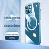 Filme de lente autônomo adequado para iPhone16 Magnetic Phone Case Apple 15pro Galvanizado PC Hard Case Protective Case para i14