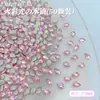 Joyería Rosa de Fondo Plano, Biselada, Ultra Brillante, Forma de Gota de Agua, Estilo Nuevo para Uñas con Acabado de Corte Natural de Alta Gama