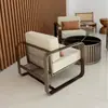 Conjunto de cadeiras de lazer externas em aço inoxidável, com três peças, adequado para escritórios de vendas, pátios, áreas de recepção e espaços externos de hotéis.; feito sob medida para móveis de projeto