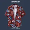 Camisa floral hawaiana de manga corta para hombre, ropa de la isla de Hainan, ropa de playa, chaqueta casual holgada para parejas que viajan a Sanya