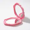 Espejo Pequeño Plegable de Flor de Rosa con Tapa abatible Portátil Espejo de Doble Cara Plegable Espejo de Maquillaje Portátil Fabricante