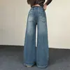 Jeans de Sarja Novos para Primavera e Outono para Meninas Grandes Roupas Infantis Meninas Bordado Laço Calça Jeans Estilosa Tendência