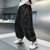 Z1403 meninos grandes 2025 primavera novo casual moda personalidade costura macacão moda