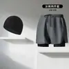 Bañador de hombre en stock, nuevo secado rápido, talla grande, diseño de corte plano, conjunto profesional para aguas termales y natación