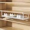 Gabinetes para Zapatos con Divisiones por Niveles, Zapateras Retráctiles, Soportes para Zapatos, Estantes Colgantes para Almacenamiento Doméstico, Zapateras Retráctiles Multifuncionales