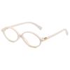 Zhang Yuanying - Montura de gafas estilo nerd, miopía, ovalada, plana, con espejo, montura pequeña, estilo retro coreano, montura de gafas lisas