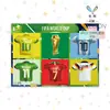 Mecrla Comercio Exterior Exportación Copa del Mundo Temática Globo de Papel de Aluminio Trofeo Fútbol Real Madrid Argentina Camiseta Fiesta