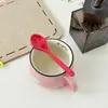 Moda Nova Tendência Colher de Café de Acetato Pingente Fofo Exquisito Alto Valor Cor Gelatina Colher de Sobremesa