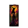 Capa de Porta de Halloween Transfronteiriça Tecido de Fundo Festa de Feriado Decoração de Cena de Alta Qualidade para Interior e Exterior Banner Tecido para Pendurar Personalização