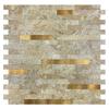 Panel Autoadhesivo de Mosaico de Aluminio y Plástico, Adhesivos de Pared Impermeables y Resistentes a Manchas de Aceite para Cocina y Balcón, Material Compuesto para Paredes Remodeladas