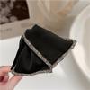 Pinza para el cabello de lujo con circonitas y disco de diamante, estilo triangular, para mujer, con mariposa a juego y pinza de tiburón, accesorio para el cabello.