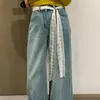 Bufanda de Encaje Atmosférica Estilo Francés para la Cintura Versátil Nueva Correa para Mujer 2025 para Faldas y Pantalones con Bufanda de Seda para Cinturón