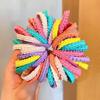 Nueva banda para el cabello pequeña de encaje dulce 50 para niños, anillo de ondas para bebé, cuerda para la cabeza, linda banda de goma que no daña el cabello, tocado