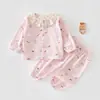 Conjunto de Pijama para Bebé, Algodón Puro Clase A, Primavera y Verano, Niños y Niñas, Conjunto Separado de Top y Pantalón, Ropa Infantil Anyang
