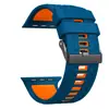 Nova Pulseira Quadrada de Silicone Bicolor do Fabricante Adequada para Apple Watch Ultra S10 46mm/9/8/7