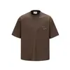 Camiseta de Manga Corta Bordada Nueva de Verano 2026 Nanxia Disguise para Hombre, Cuello Redondo Vintage Holgada Casual Pulóver Camisa Corta Camiseta