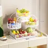Placa de Frutas Multicamadas de Novo Produto Transfronteiriço Cesta de Frutas para Mesa de Centro de Sala de Estar Prato de Exibição de Frutas Secas e Doces Rack de Armazenamento para Mesa de Jantar