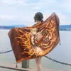 Lago Salado Chaka Noroeste Grande Turismo Estilo Étnico Bufanda Bufanda Nueva de Verano para Mujer Playa Marina Chal Protector Solar Delgado