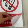 Adesivo de Parede Placa de Fábrica Oficina Armazém Proibido Fumar Cuidado com Choque Elétrico Incêndio Placa de Advertência de Obra