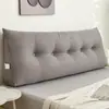 Cojín de pana para mesita de noche Doble respaldo Bolsa suave Almohada Cama Extraíble y lavable Cojín lumbar Sofá Tatami Respaldo