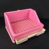 Baño para Conejo con Bacinilla Anti-Orina Elevada, Caja de Arena para Mascotas Pequeñas con Cajón, Cobaya, Chinchilla, Conejo Mascota