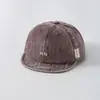 Novo estilo de chapéu de sol para bebê, boné macio com aba para bebê, estilo coreano, primavera e outono, chapéu lavado vintage desgastado, comércio exterior