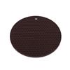 Placemat de silicone redondo favo de mel isolamento térmico antiderrapante tapete de mesa anti-escalda caçarola caçarola Placa de tigela de alta temperatura resistente placemat atacado