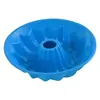Venda Direta da Fábrica Forma de Bolo de Chiffon Doméstica Vaporizável Silicone Antiaderente Redonda Ferramenta de Assar Forma de Assar Savarin