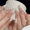 Papel de Calcomanía para Uñas con Diseño Floral Pequeño Francés DIY Pintura al Óleo Retro Calcomanía para Uñas Fresca Pastoral con Flores Pequeñas Set de Herramientas