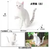 Traje de modelo de gato animal de simulación para niños, juego de gato, gatito, modelo de gatito blanco y negro, juguetes, adornos