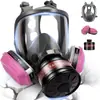 Máscara Facial Completa de Silicona para Soldadura, Polvo de Fuego 6800 de Doble Uso para Pintura en Aerosol, Industria Química, a Prueba de Polvo, Venta Directa del Fabricante, Transfronterizo