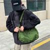 Bolsa de viaje de gran capacidad, bolsa de mano casual de nailon para el hombro, para hombre y mujer, impermeable, estilo deportivo, bandolera