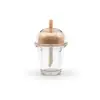 Yueshunxing En Stock 5ml Taza Creativa de Té con Leche Tubo de Brillo de Labios Botella Transparente Material de Empaque para Brillo de Labios Tubo Vacío para Brillo de Labios