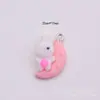 Resina de desenho animado simulação Panda Arco-íris Sol Nuvem orelha de pata de gato joia bolsa pingente acessórios DIY
