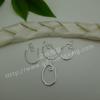 Accesorios de joyería de hardware de bricolaje, fundición de cobre puro, ganchos para la oreja, pendientes, accesorios de bricolaje de 18 mm, venta al por mayor