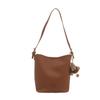 Bolso de Cubo Texturizado Vintage para Mujer 2024 Nuevo Bolso de Hombro de Moda Simple Artístico Ocio Viajero Mano Cruzado